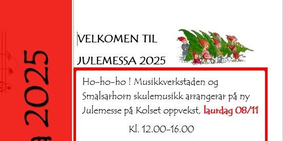 Bilde/illustrasjon for JULEMESSE PÅ KOLSET JULEMESSE PÅ KOLSET